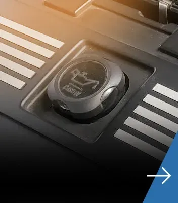 Up close to oil cover for under hood | Tedious Auto Repair