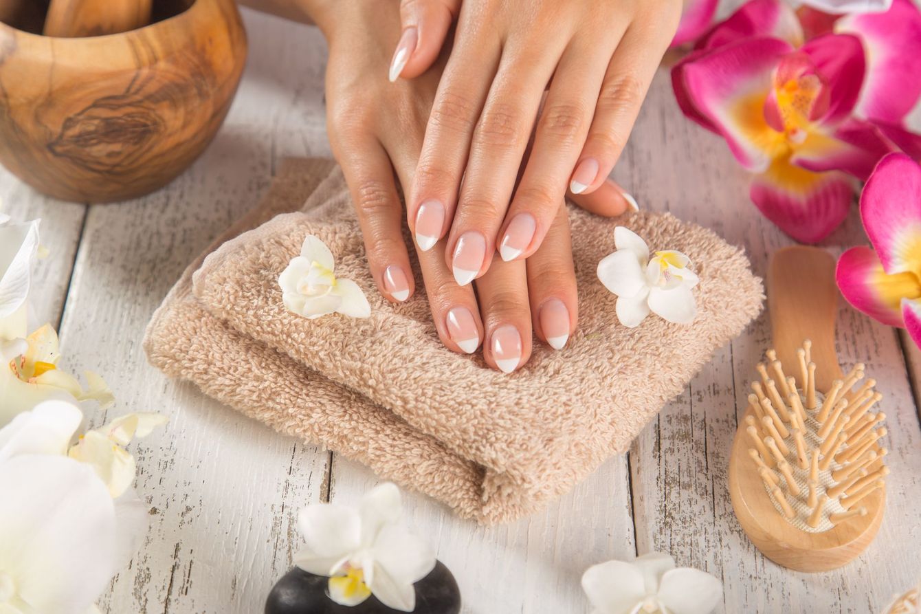 woman hand care. hands and spa relaxing. beauty woman nails.