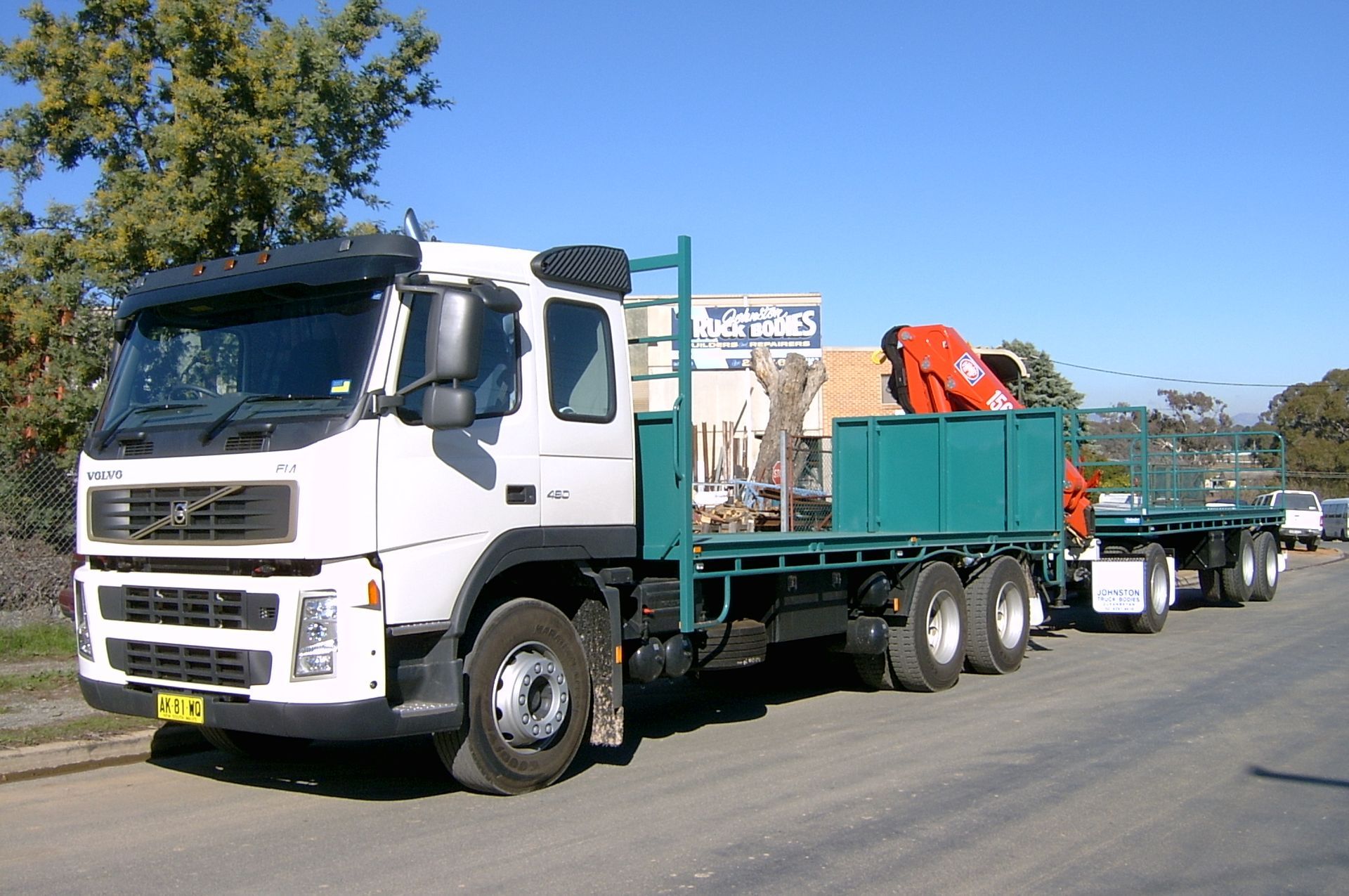 Small Green Trailer — Queanbeyan, NSW — Johnston Truck Bodies Pty Ltd