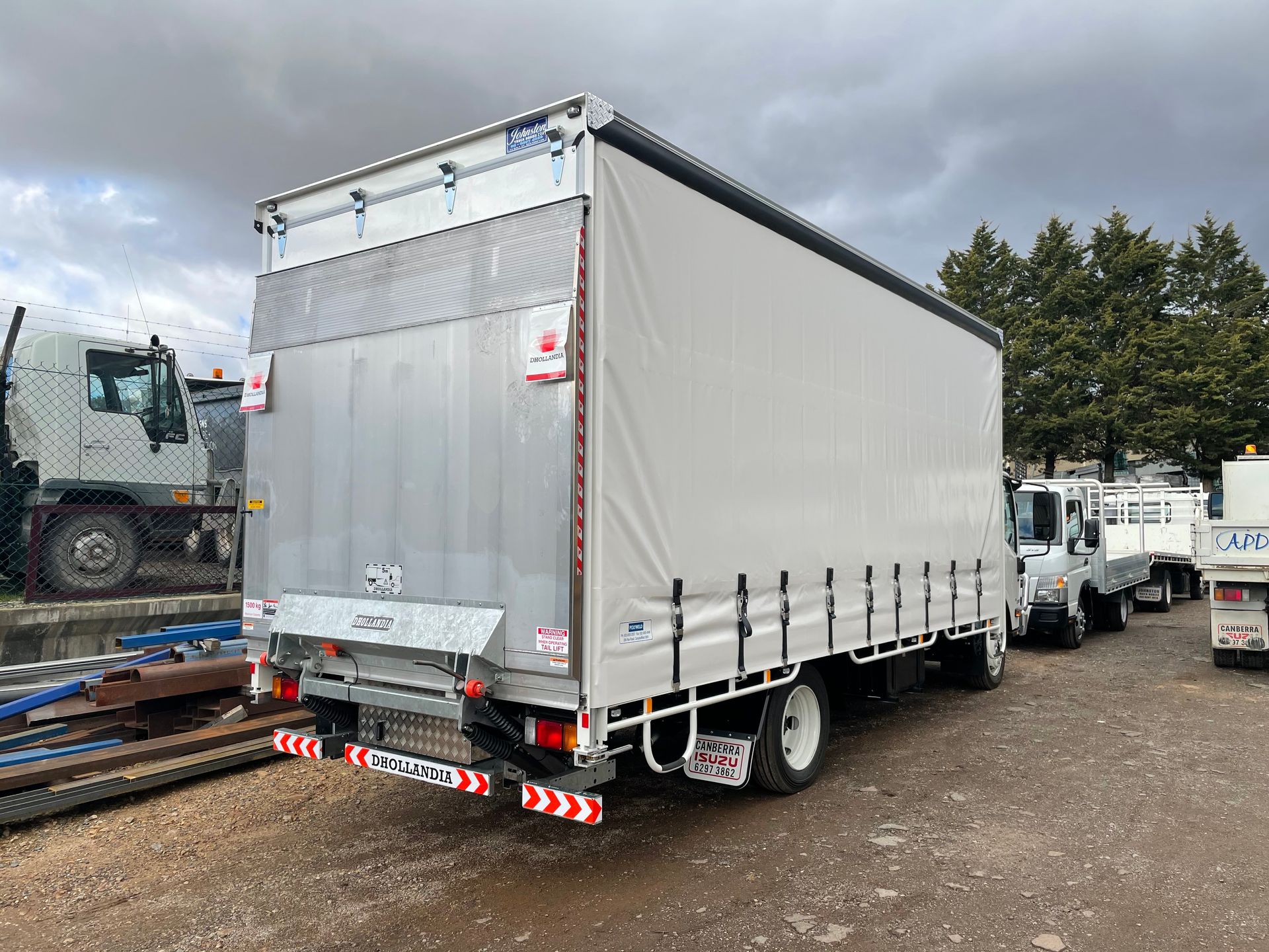 Tailgate Loader for Curtainside Truck — Queanbeyan, NSW — Johnston Truck Bodies Pty Ltd