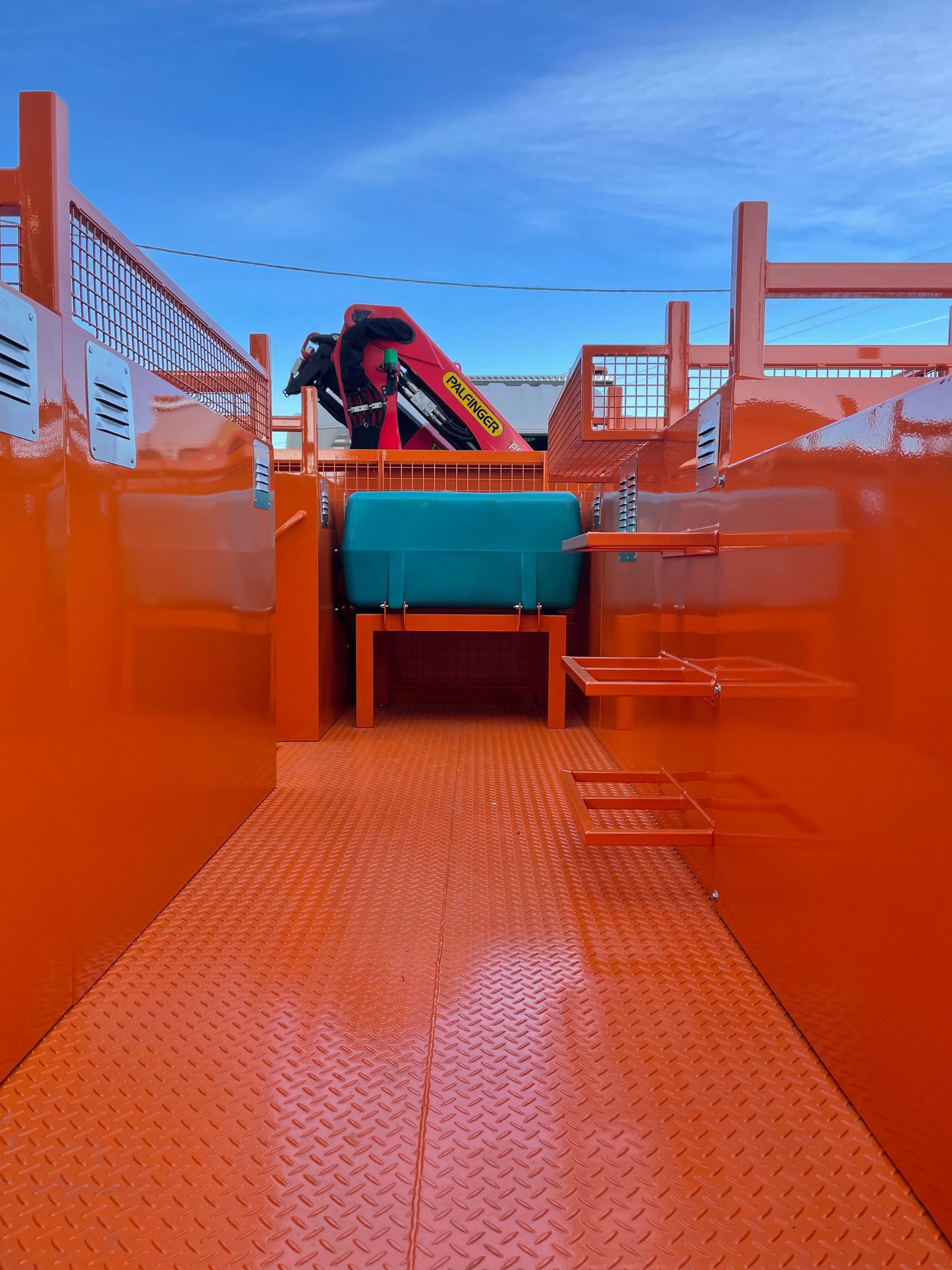 Orange Coloured Service Bodies — Queanbeyan, NSW — Johnston Truck Bodies Pty Ltd