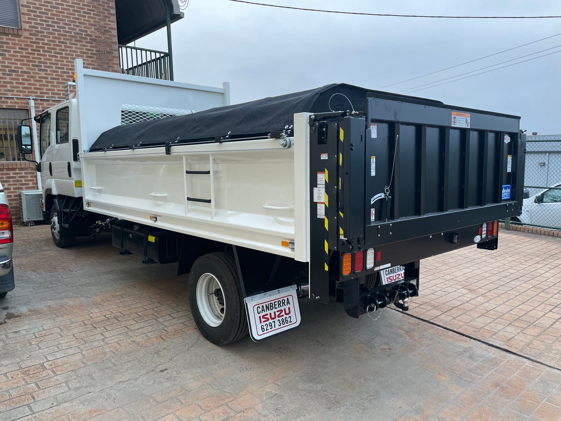 Black Tailgate Loader — Queanbeyan, NSW — Johnston Truck Bodies Pty Ltd