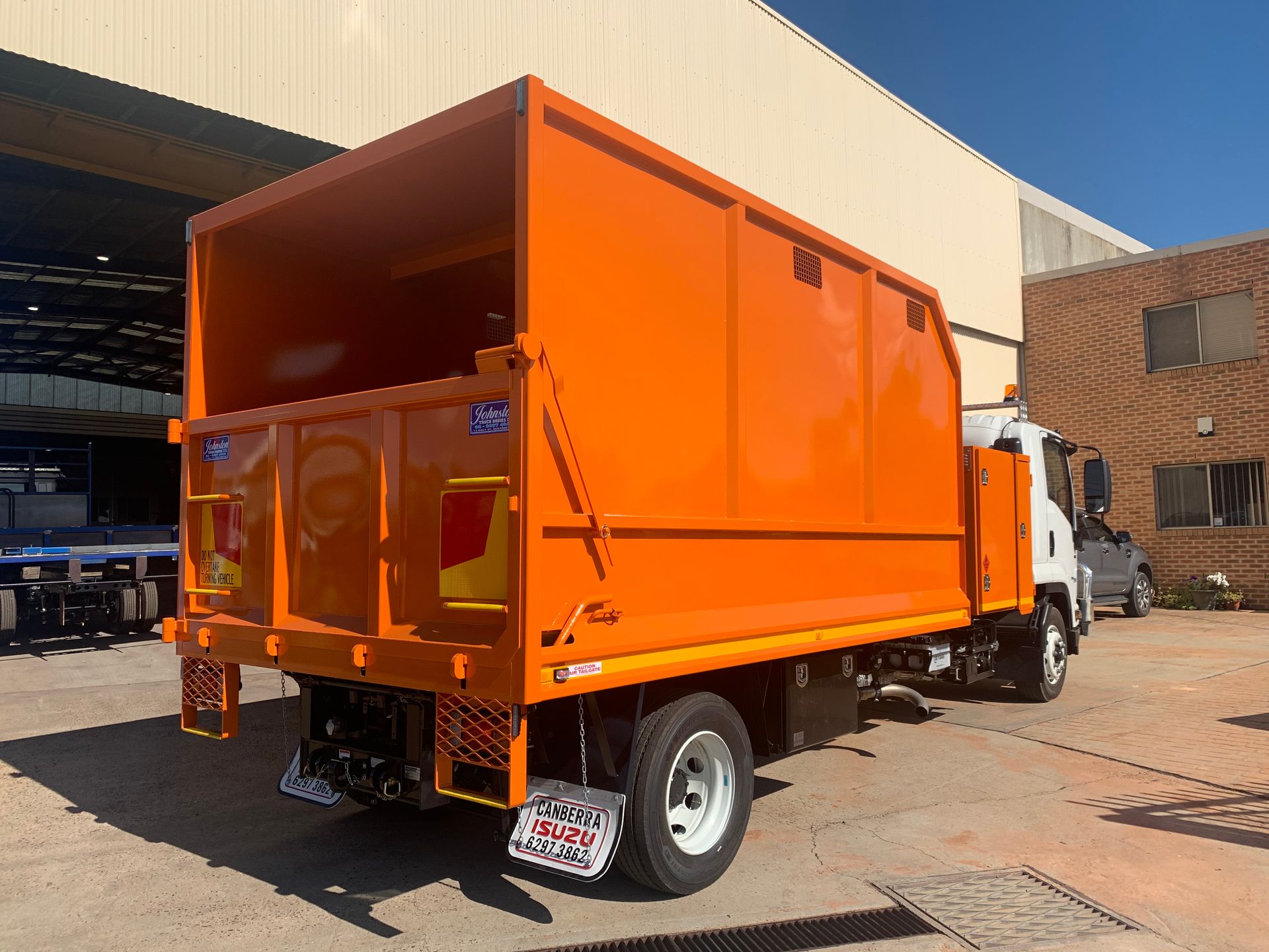 Orange Chipper Bin — Queanbeyan, NSW — Johnston Truck Bodies Pty Ltd