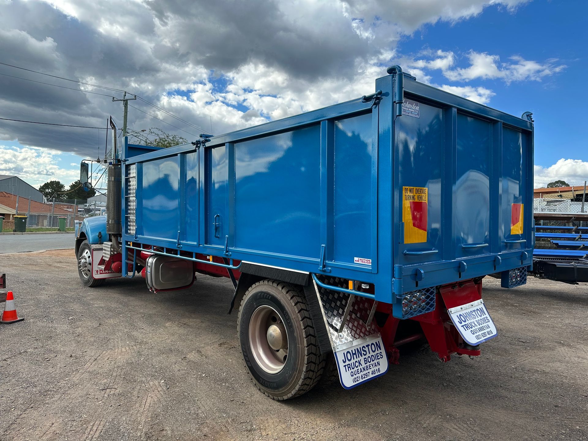 Blue Tipper — Queanbeyan, NSW — Johnston Truck Bodies Pty Ltd