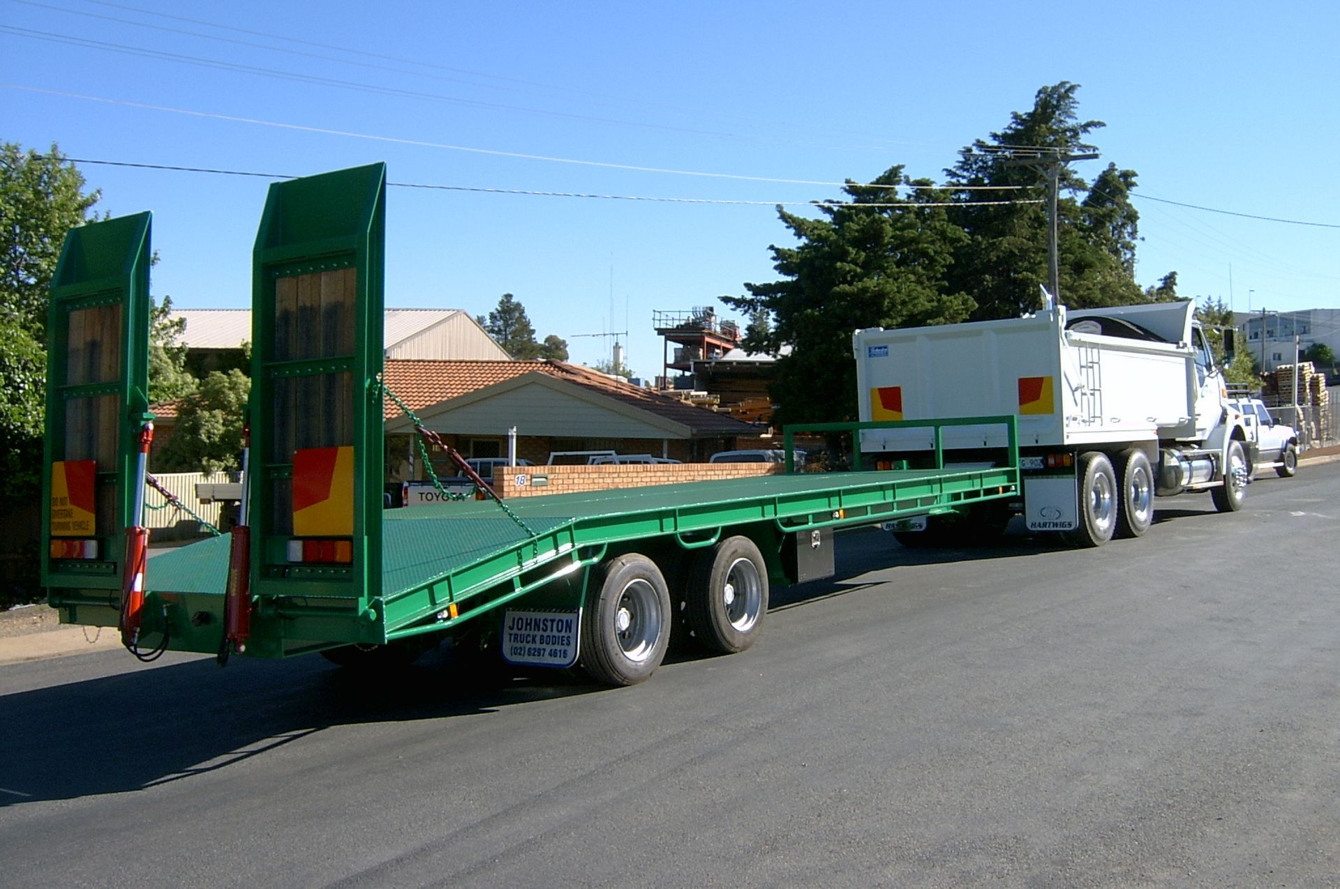 Green Trailer — Queanbeyan, NSW — Johnston Truck Bodies Pty Ltd