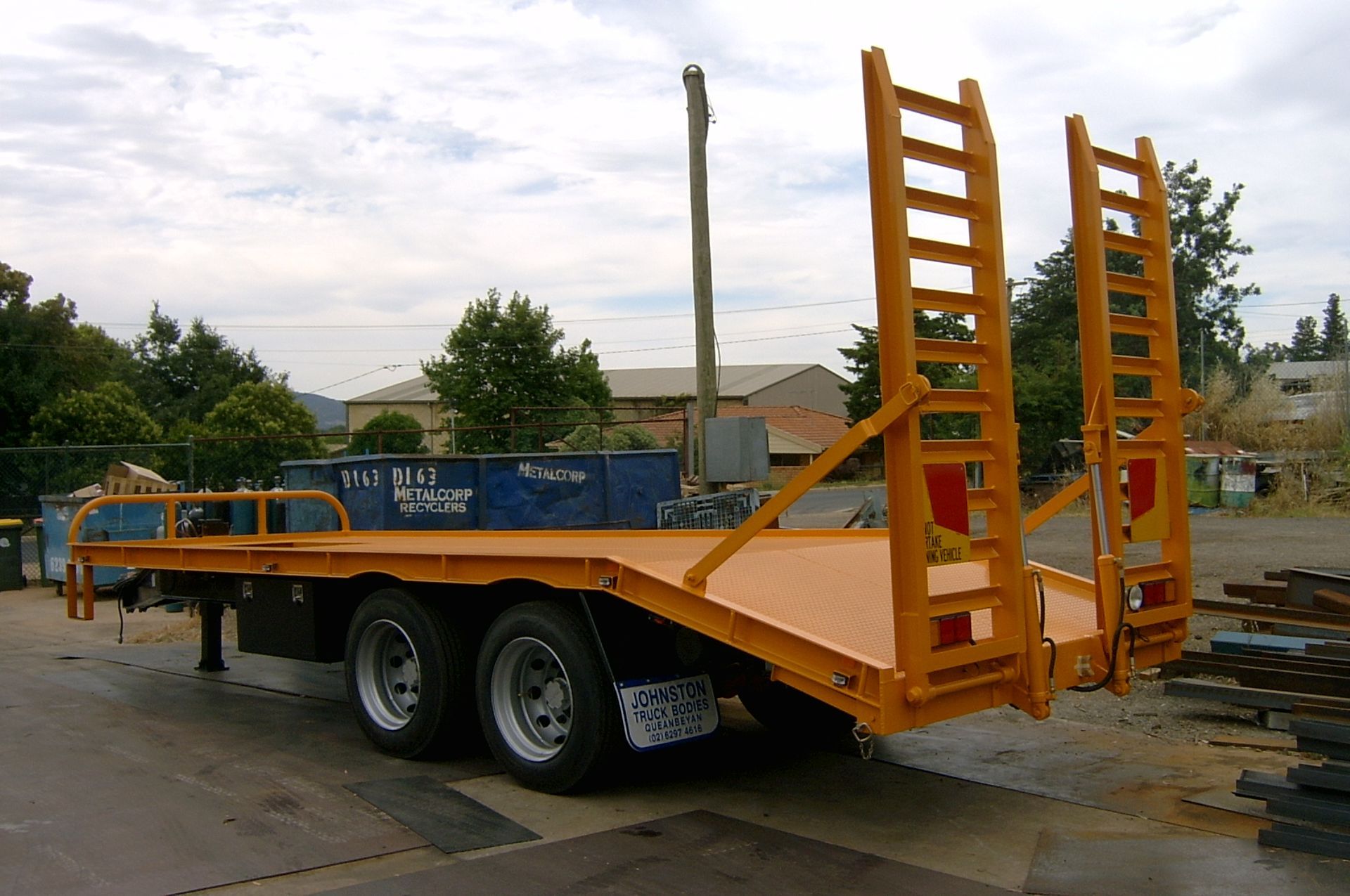 Orange Trailer — Queanbeyan, NSW — Johnston Truck Bodies Pty Ltd