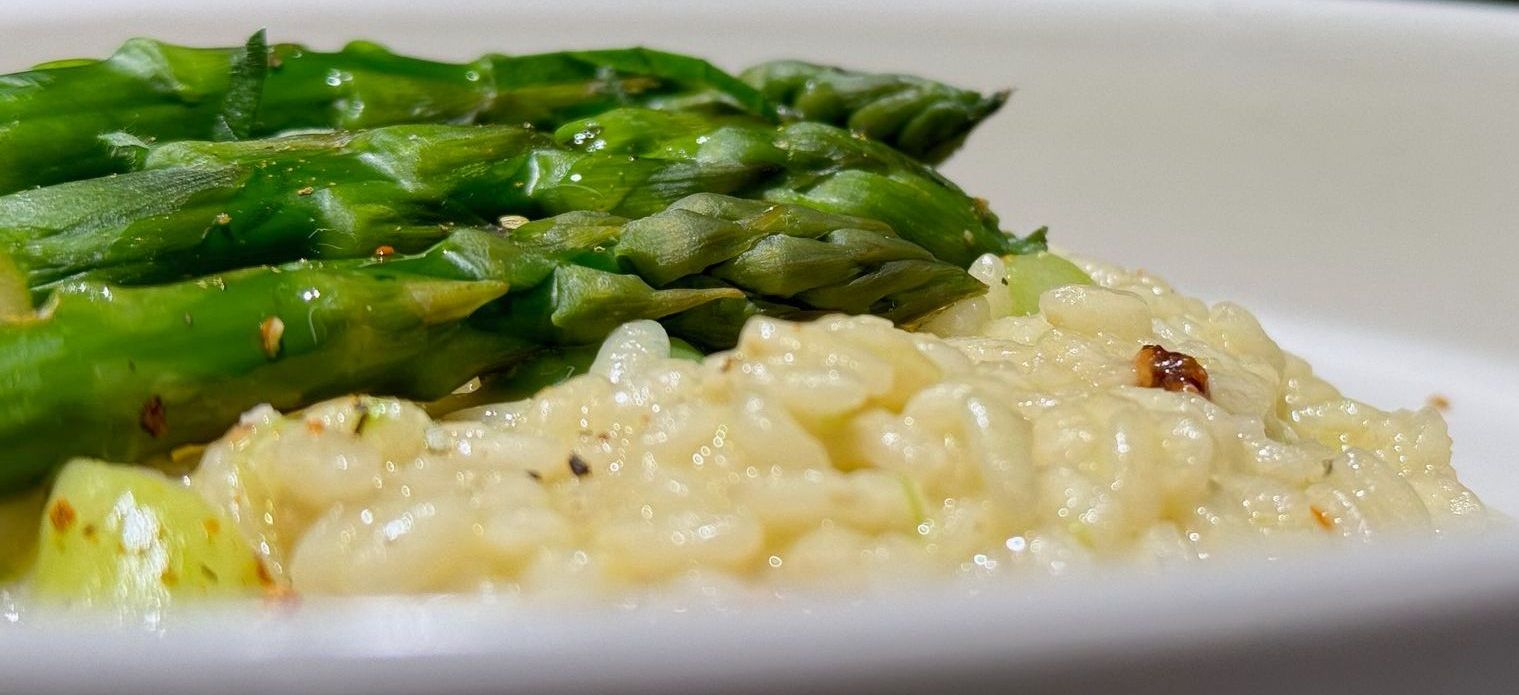 Michi ristorante Treviso©, Vialone nano di Grumolo delle Abbadesse con asparagi verdi