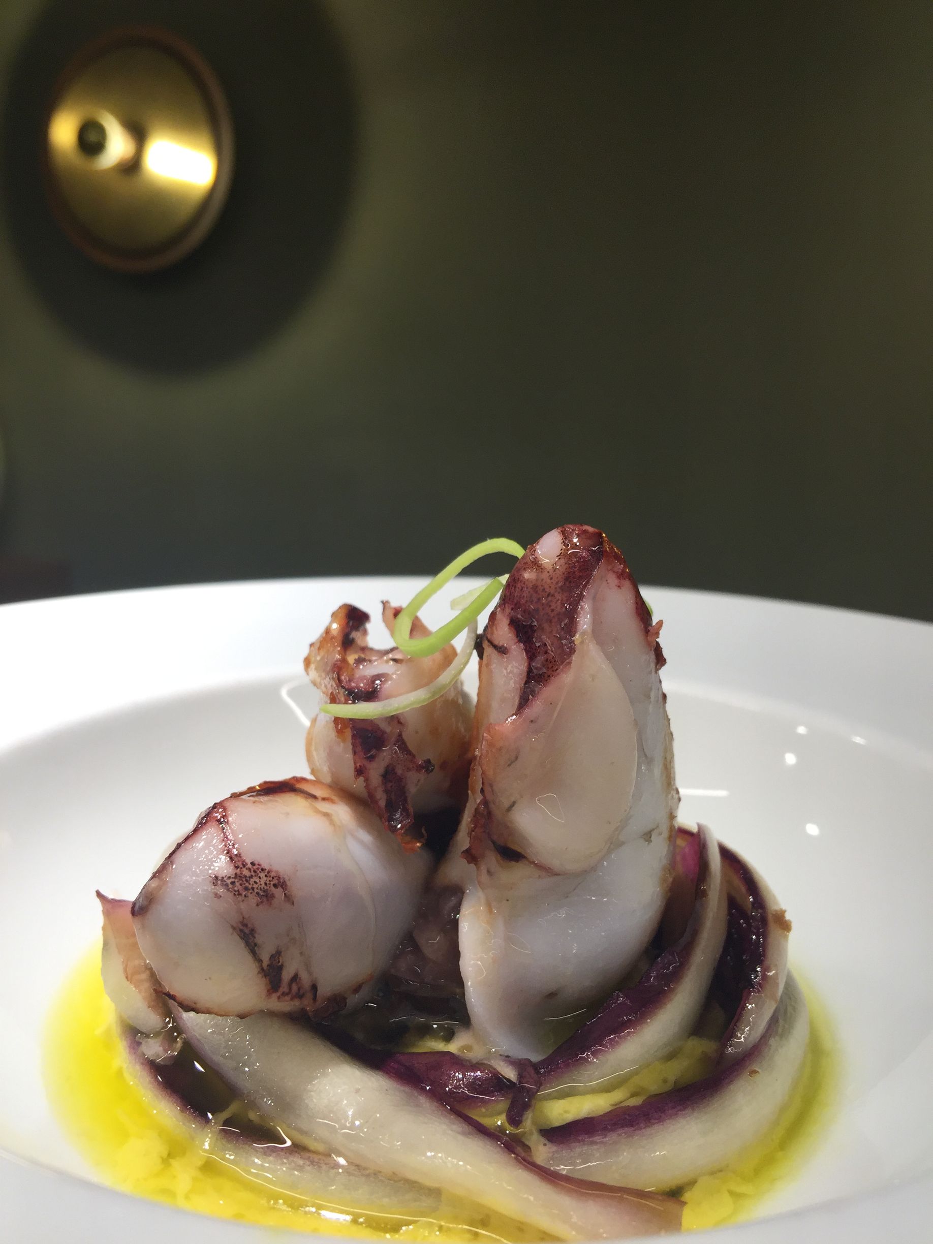 Michi ristorante©,calamaretti ripieni di radicchio di Treviso con salsa agli agrumi
Michi ristorante©, squid stuffed with radicchio di Treviso and citrus sauce