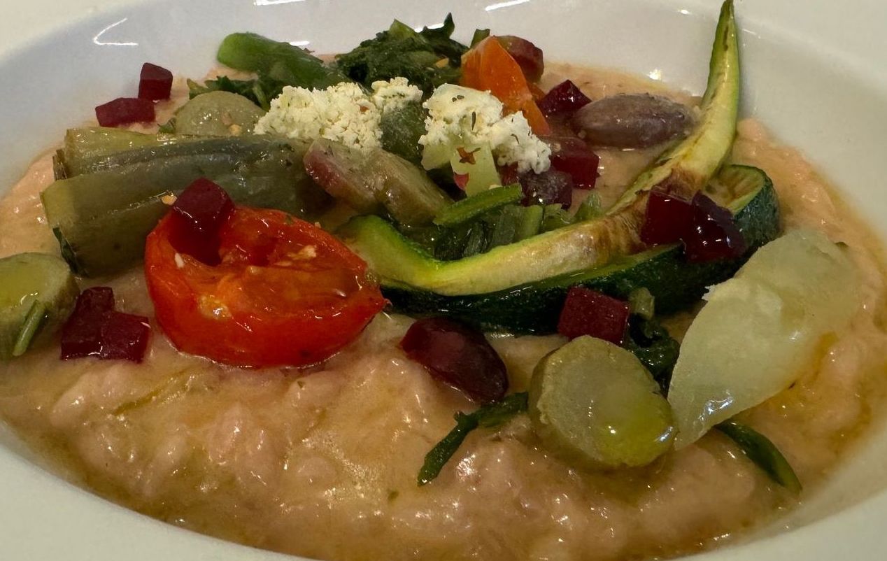 Michi ristorante Treviso©, Vialone nano di Grumolo delle Abbadesse con verdure di primavera