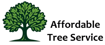 Green tree logo with the words 