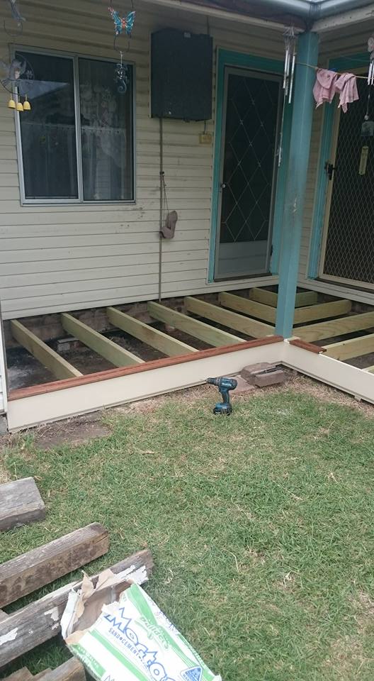 view of patio construction