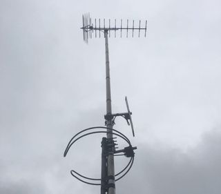 VHF and FM radio aerial