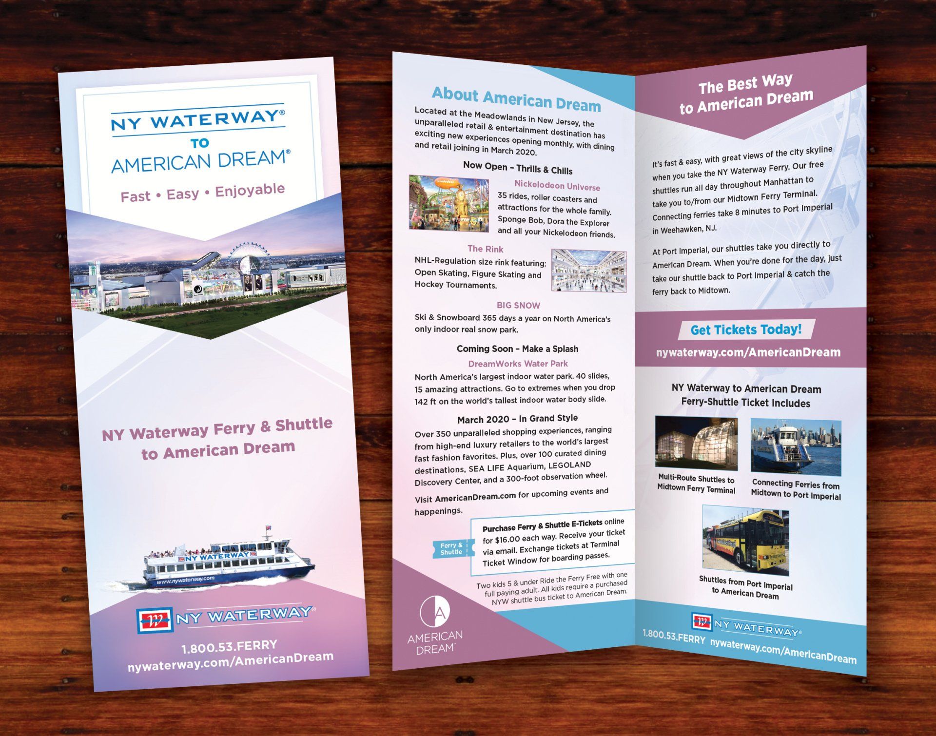 NY Waterway - American Dream Brochure