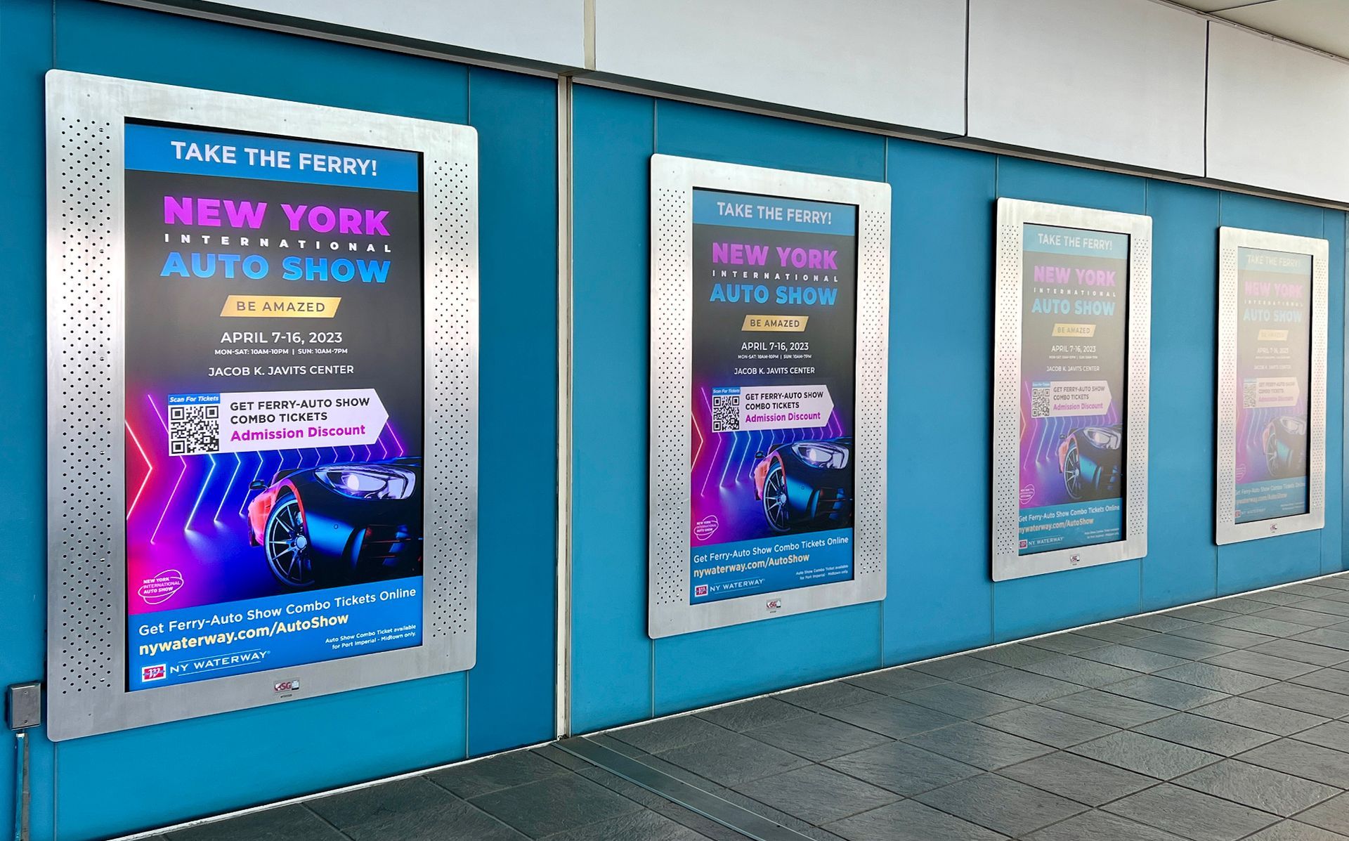 NY Waterway - Auto Show Digital Terminal Posters