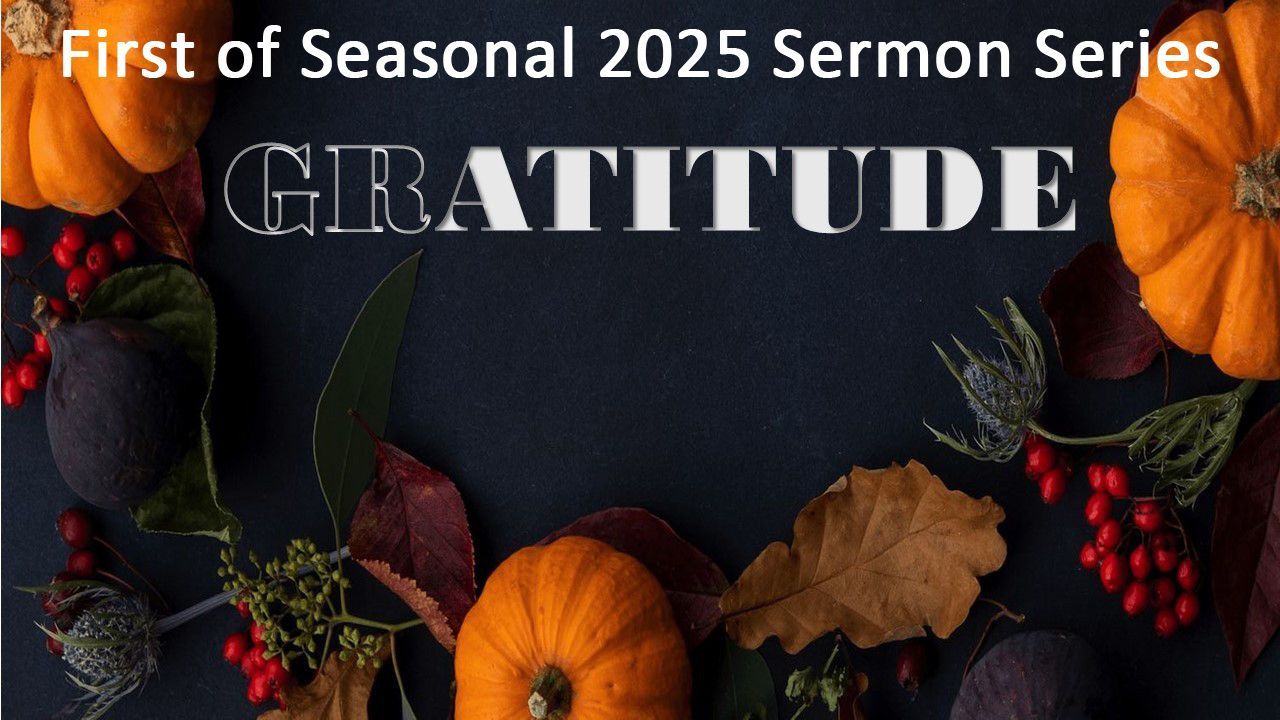 Gratitude - First of Seasonal of 2025