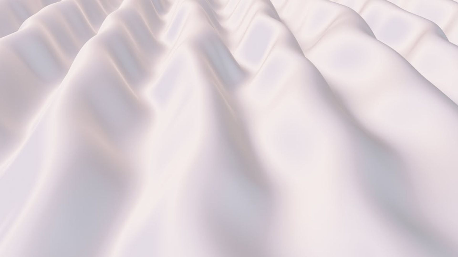 Tela blanca ondeando en ondas, con reflejos y sombras.