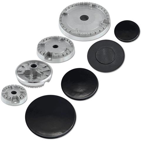 accessori in acciaio per piano cottura