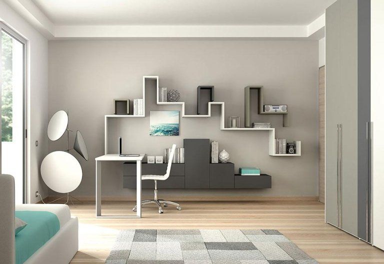 zona studio con mobili dal design moderno