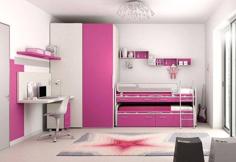 camera con letto a castello modulabile