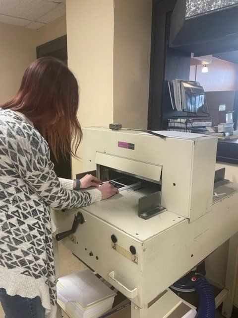 Woman Working On Printing Machine — Viroqua, WI — Proline Printing