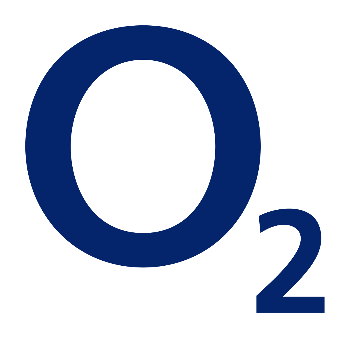 A blue circle with the letter o and the number 2 inside of it.