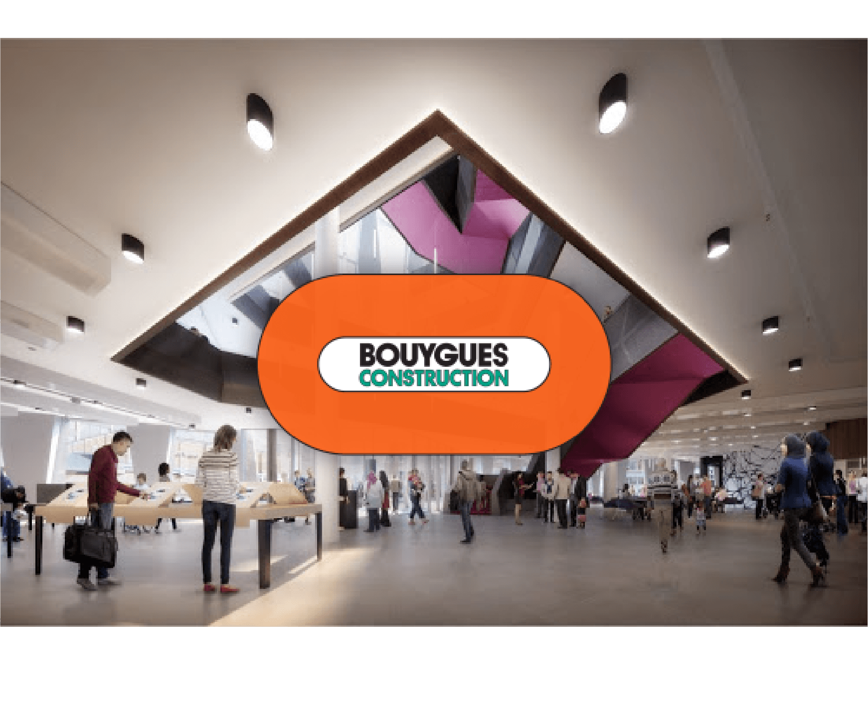 An artist 's impression of a building under construction.