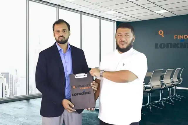 Official agreement signing between Vibranium Machinery and Lonking confirming exclusive dealership in UAE