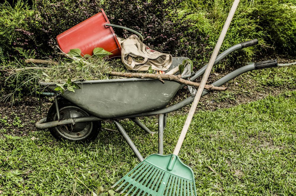 Wheelbarrow Filled With Yard Waste — All Suburbs Garden Bags in Smithfield, QLD