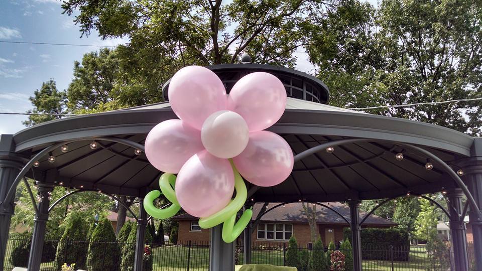 Elmhurst — Pink Flower Balloon in Wheaton, IL