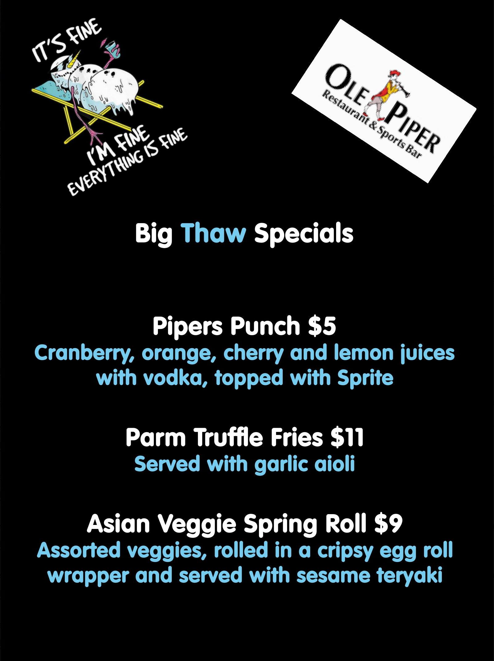 Summer Menu Rosemount MN Ole Piper Family Restaurant Sports Bar