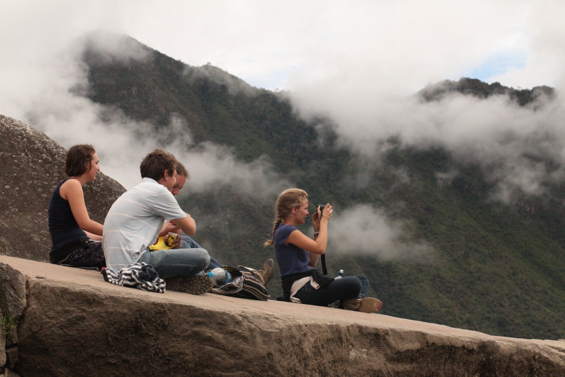 Meditation Moment in the surroundings of Machu Picchu