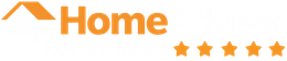 The home advisor logo has five stars on it.
