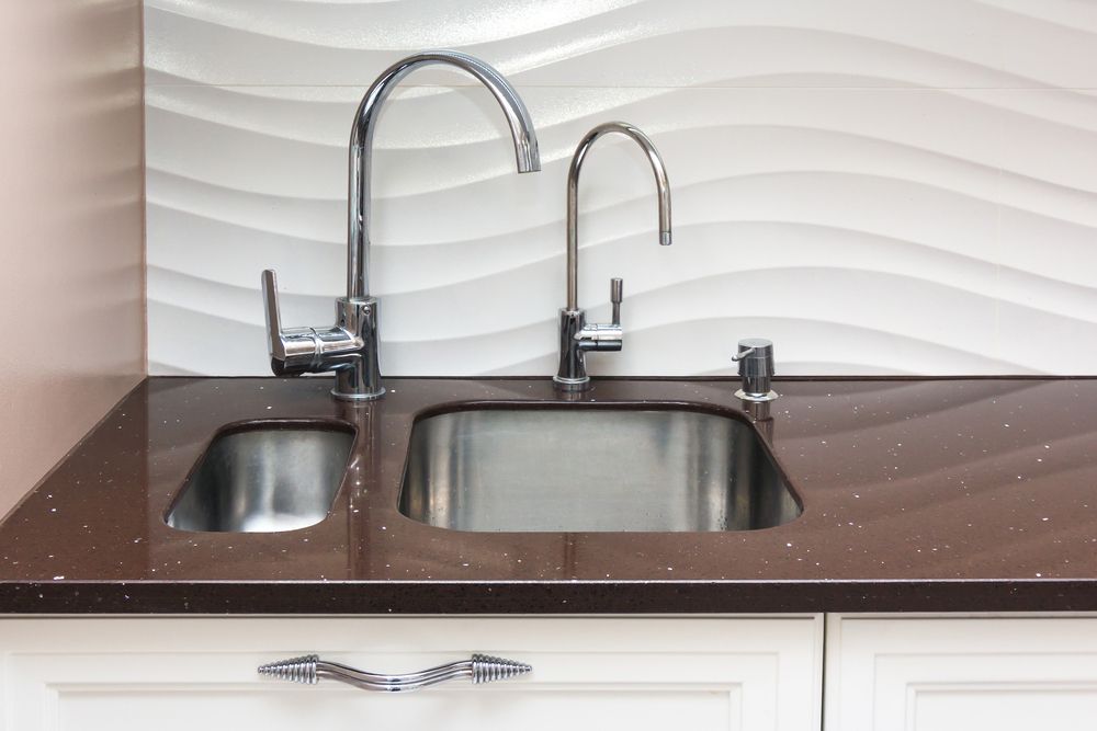 Stainless Steel Kitchen Sink Countertop — Verastone In Fyshwick, ACT
