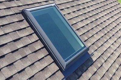 Skylight on a roof.