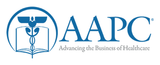 The logo for AAPC Advancing the Business of Healthcare