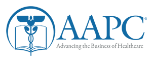 The logo for AAPC Advancing the Business of Healthcare