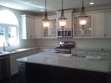 Open Lights in Kitchen — Richmond, VA — Brookstone Kitchens And Baths