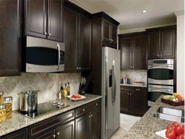 Dark Themed Kitchen — Richmond, VA — Brookstone Kitchens And Baths