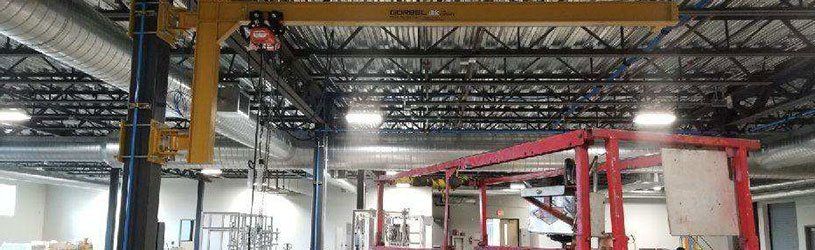 Crane Parts Inside of Warehouse — Tigard, OR — Milwaukee Crane