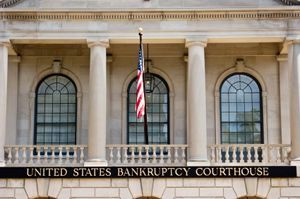 The front of the united states bankruptcy courthouse