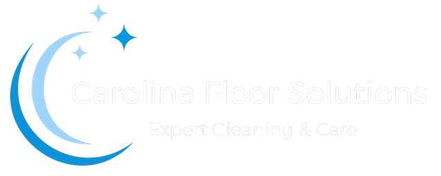 The logo for carolina floor solutions is a blue circle with a star in the middle.