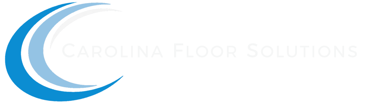 Carolina Floor Solutions The logo for carolina floor solutions is blue and white with a crescent moon and stars.