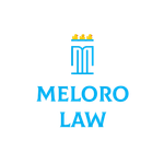 A logo for a law firm called meloro law