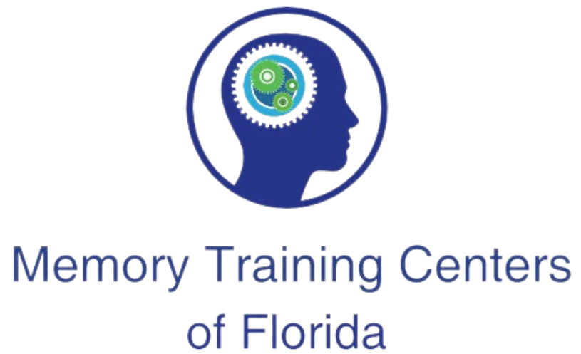 A logo for the memory training centers of florida