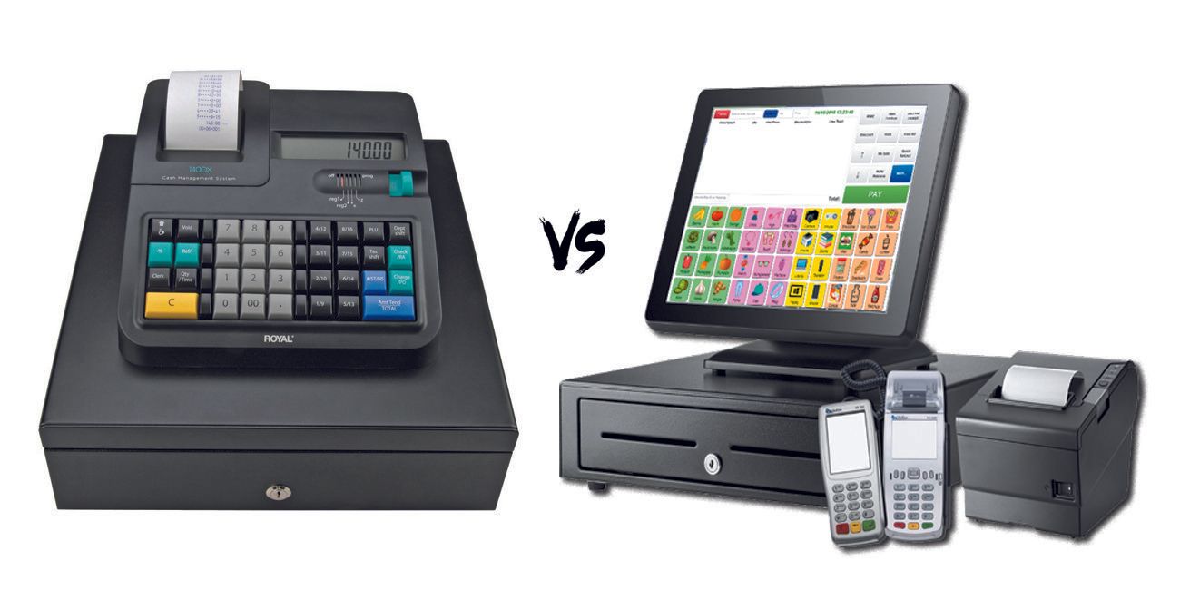 Cash register vs POS