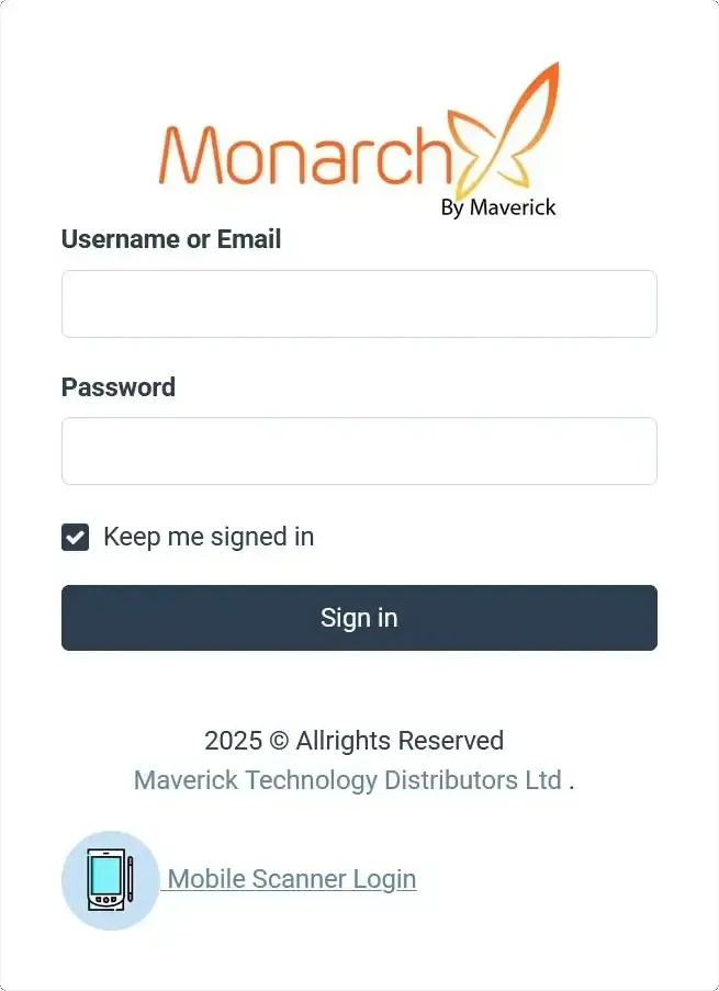 Maverick Monarch Inventory CRM Software