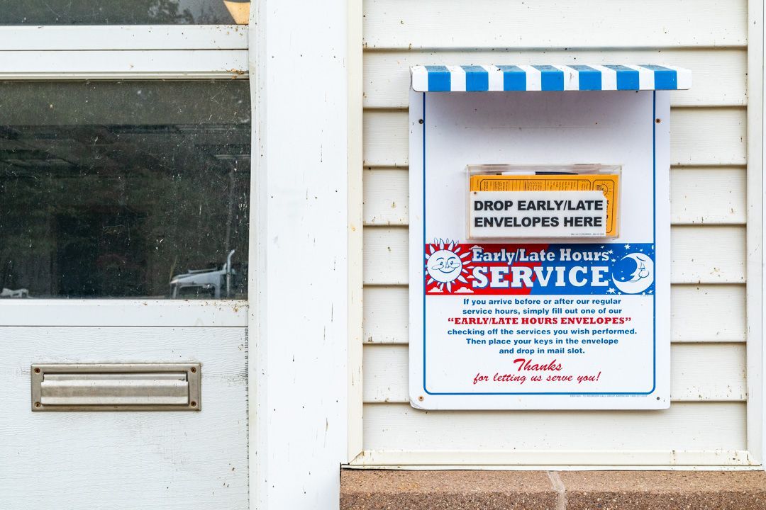 Our dropbox at Belltown Motors in East Hampton, CT