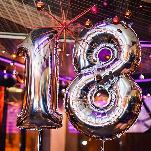 palloncini per i 18 anni