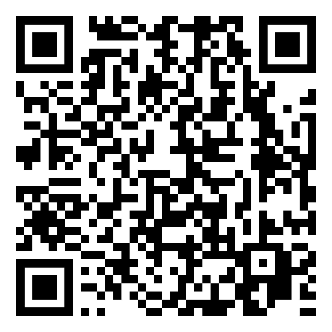 A black and white qr code on a white background.