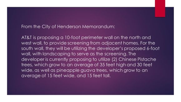 Henderson Cell Tower, AT&T, Lennar Rose Ridge in Henderson, Nevada